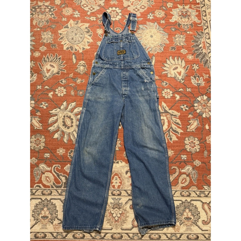 Vintage Washington Dee Cee Sanforized Overalls  Denim Workwear Distressed